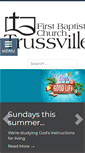 Mobile Screenshot of fbctrussville.org